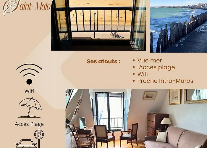 St Malo Sea View T2 - Ideal Vacation Remote Work