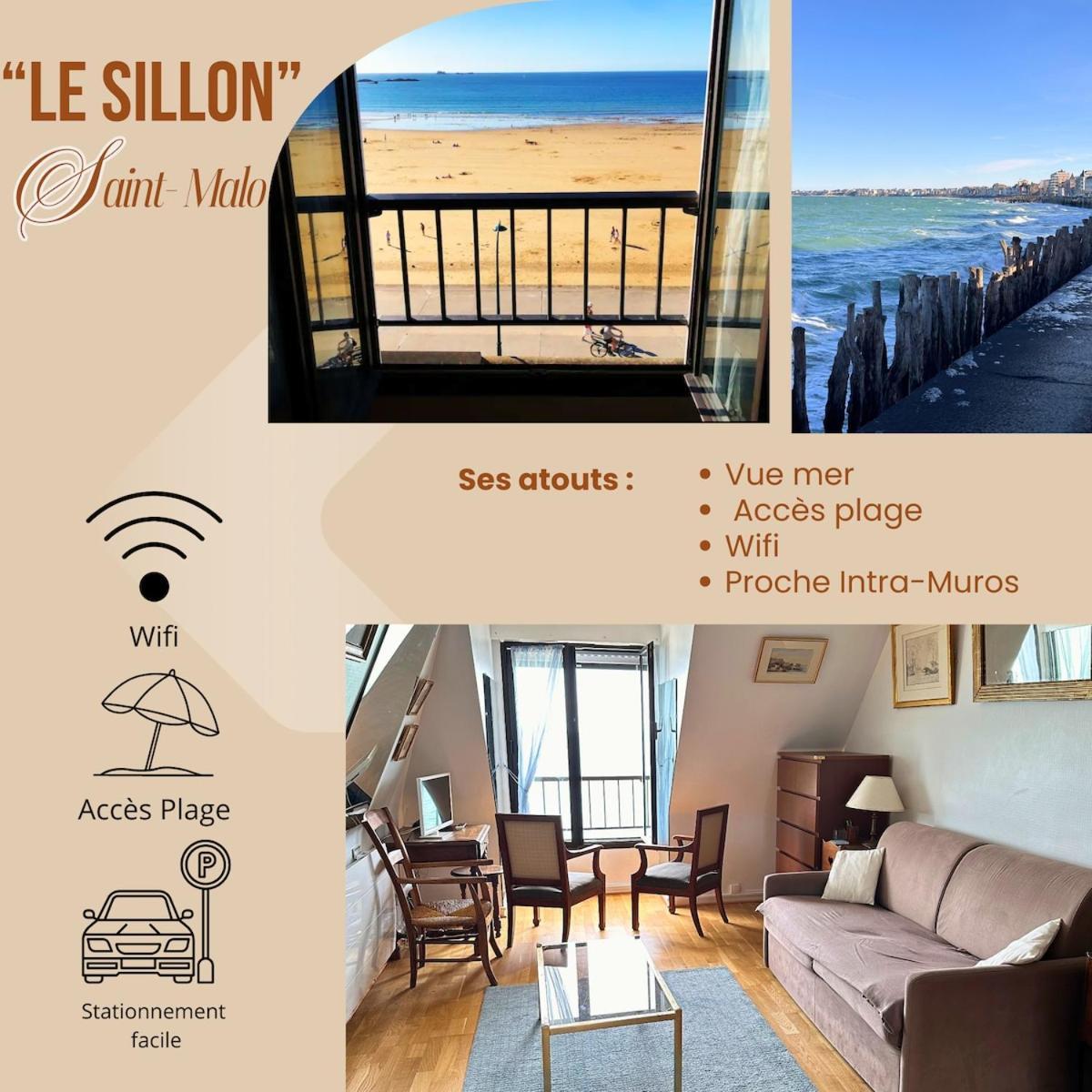 St Malo Sea View T2 - Ideal Vacation Remote Work Apartment Saint-Malo